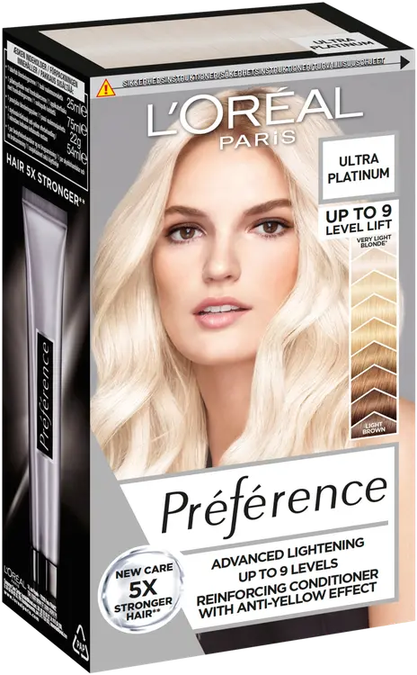 L'Oréal Paris Préférence Le Blonding Ultra Platinum 9 asteen ultravoimakas vaalennus 1kpl