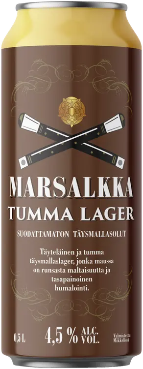 Marsalkka Tumma Lager 4,5% olut 0,5l tölkki