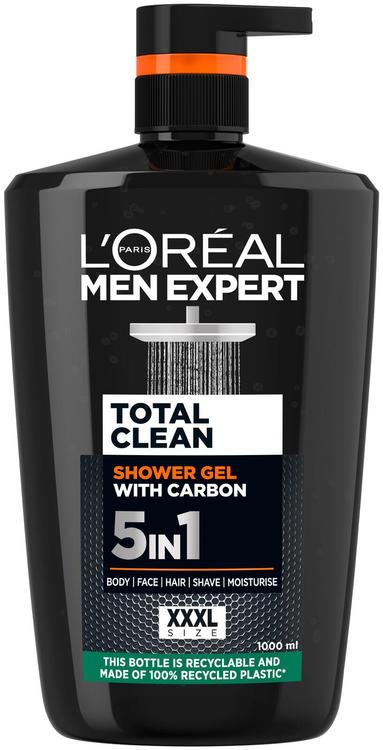 L'Oréal Paris Men Expert Pure Carbon suihkugeeli normaalille iholle 1000 ml