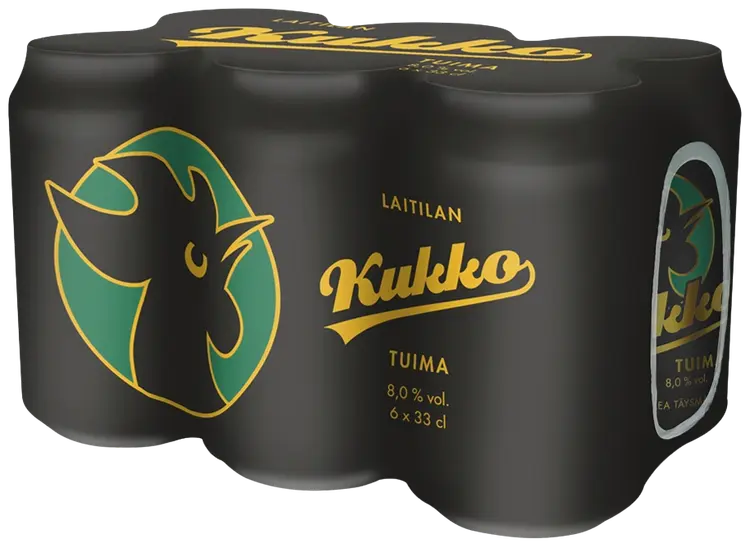 6 x Laitilan Kukko Tuima 8,0 til-% 0,33L olut