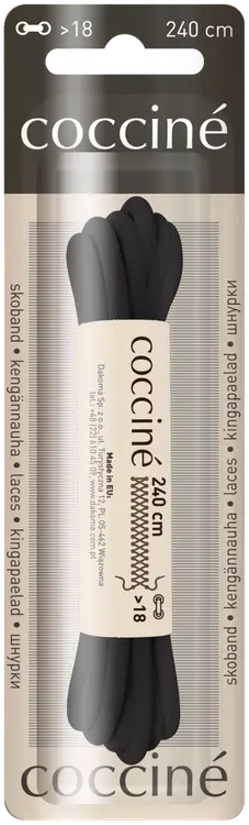 Coccine kengännauha 240 cm, musta