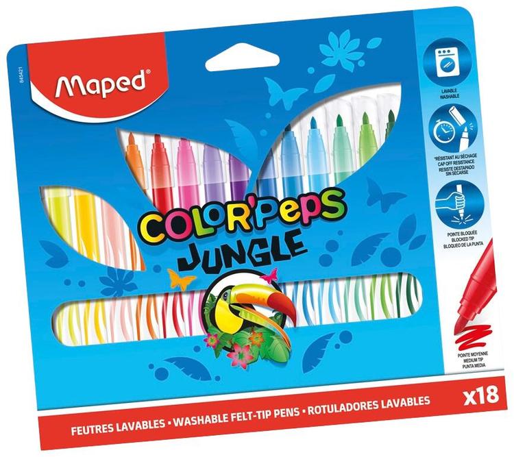 Viltpliiats colorpeps jungle 18tk