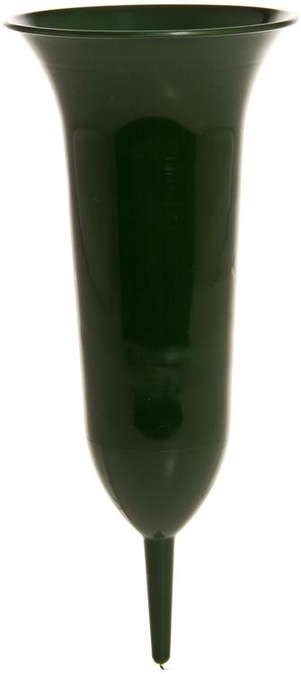Hautamaljakko 27 cm vihreä muovinen