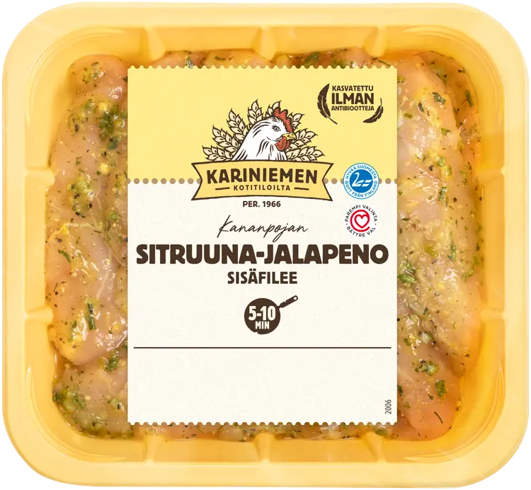 Kariniemen Kananpojan sisäfilee sitruuna-jalapeno 400 g