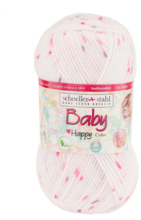 Schoeller+Stahl neulelanka Baby Happy color 50 g vaaleanpunainen
