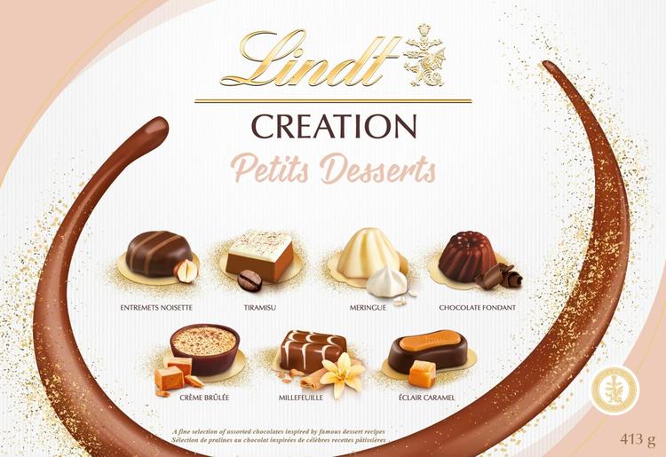 Lindt CREATION Petits Desserts suklaakonvehdit valikoima 413g