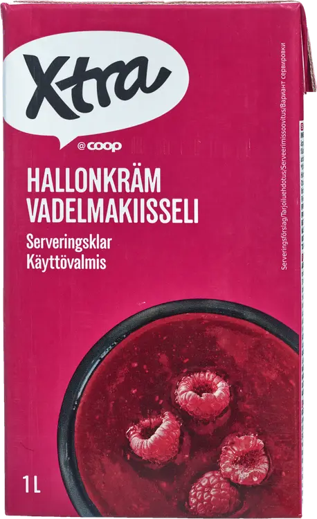 Xtra vadelmakiisseli 1 l