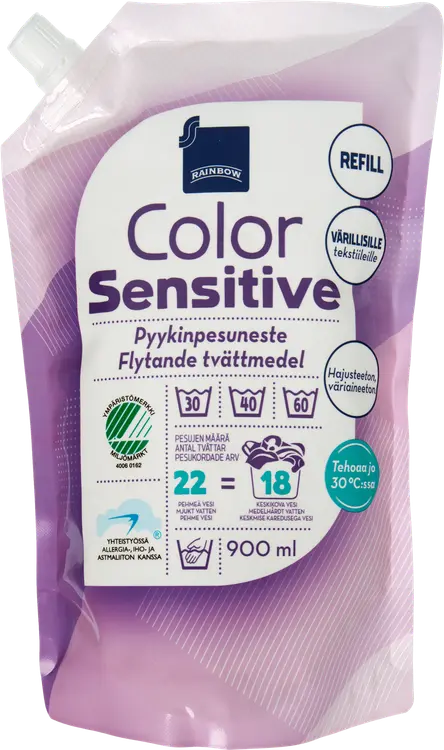 Rainbow Color Sensitive pyykinpesuneste värillisille tekstiileille 900 ml