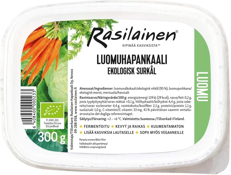 Rasilainen Hapankaali Luomu 300g