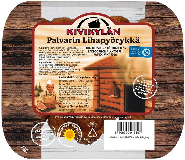 Kivikylän Palvarin Lihapyörykkä 500 g