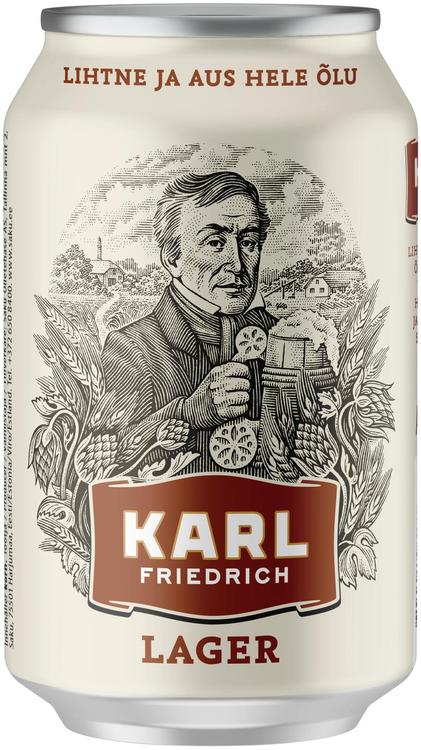 Karl Friedrich hele õlu  5%vol 330ml purk