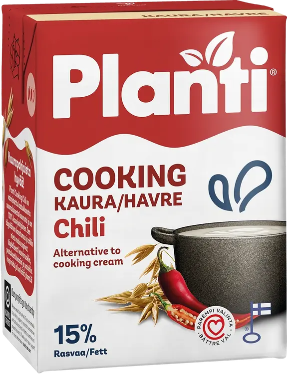 Planti Cooking Chili kaurapohjainen ruoanlaittovalmiste 15% rasvaa 2dl