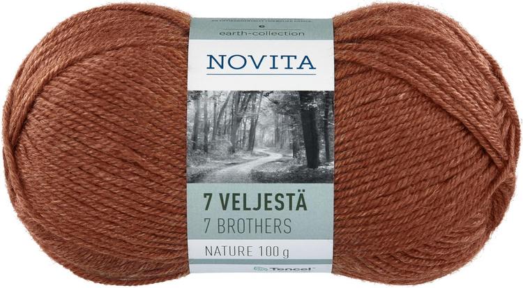 Novita Lanka 7 Veljestä Nature 100g Rousku 295