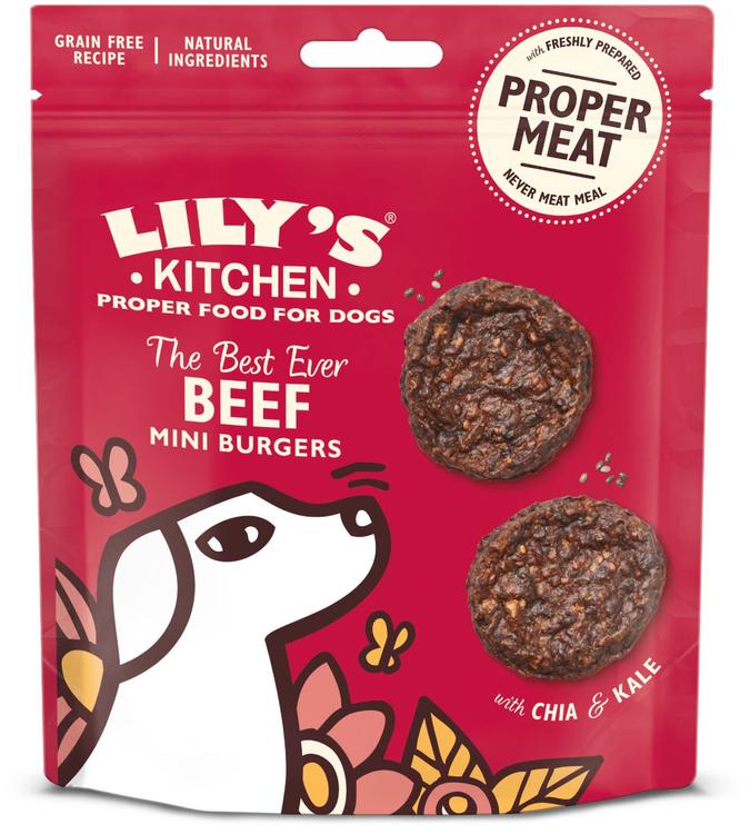 Lily's Kitchen 70g The Best Ever Beef Mini Burgers koiranherkku