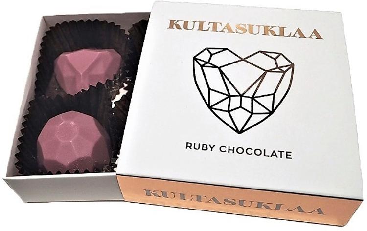 Kultasuklaa Ruby konvehtirasia