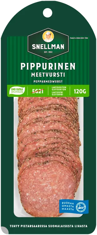 Snellman Pippurinen meetvursti viipaleet 120g