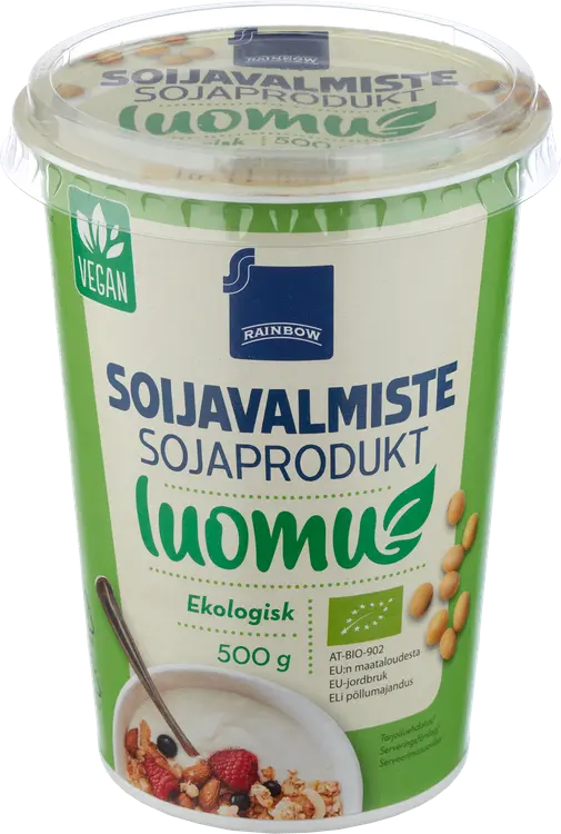 Rainbow 500g maidoton soijavalmiste luomu