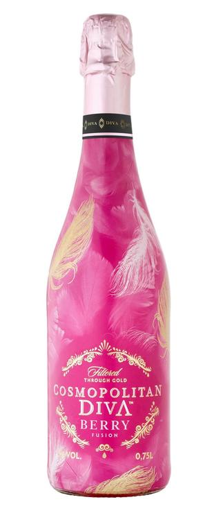 Cosmopolitan Diva Berry Fusion aromatisoitu kuohuviini 5,5% 0,75 l plo