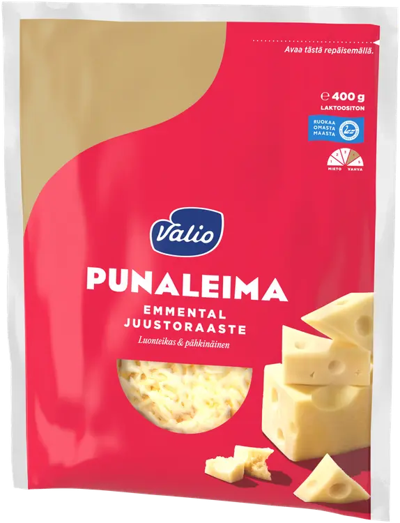 Valio Emmental Punaleima e400 g juustoraaste