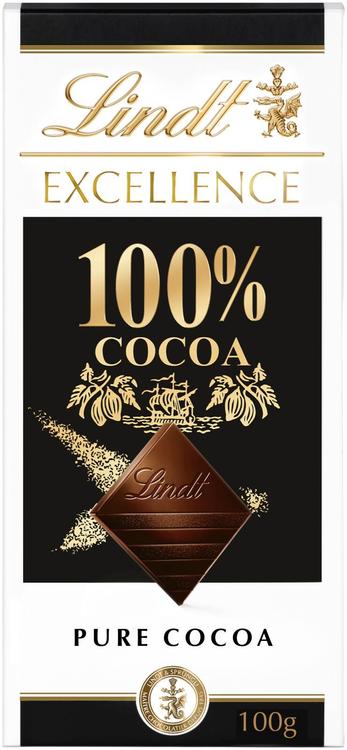 Lindt Excellence 100% kaakaolevy 50g