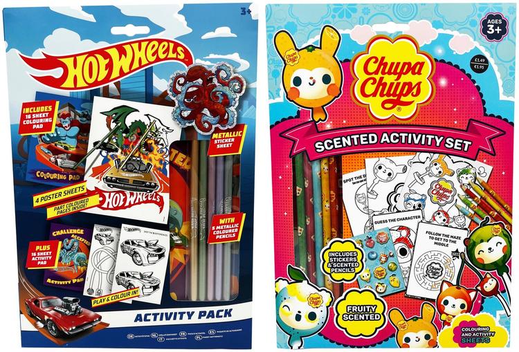 Puuhapakkaus Hot Wheels ja Chupa Chups, erilaisia