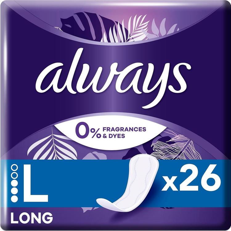 Always Long hajusteeton 26kpl pikkuhousunsuoja