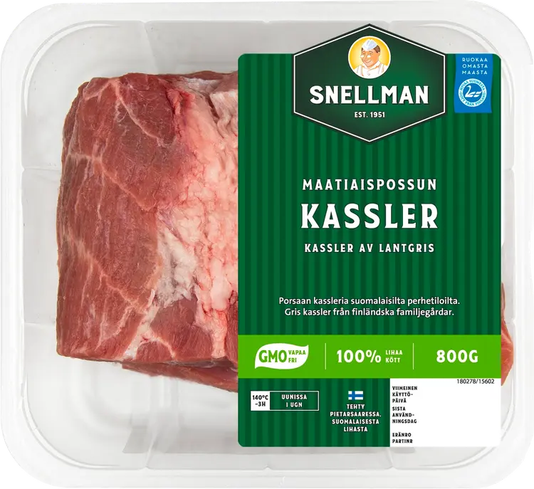 Snellman Maatiaispossun kassler 800g