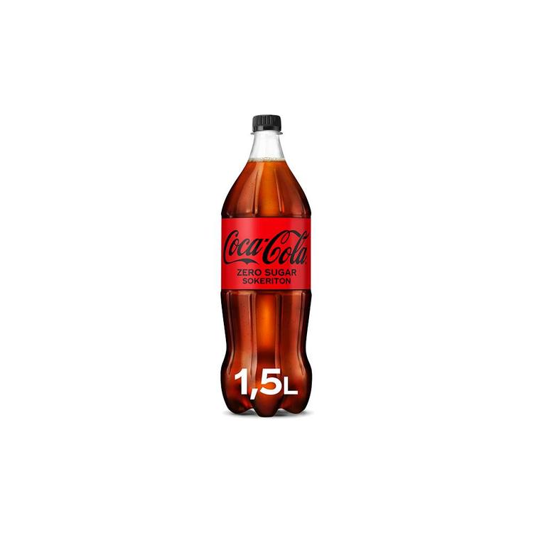Coca-Cola Zero Sugar sokeriton virvoitusjuoma muovipullo 1,5 L