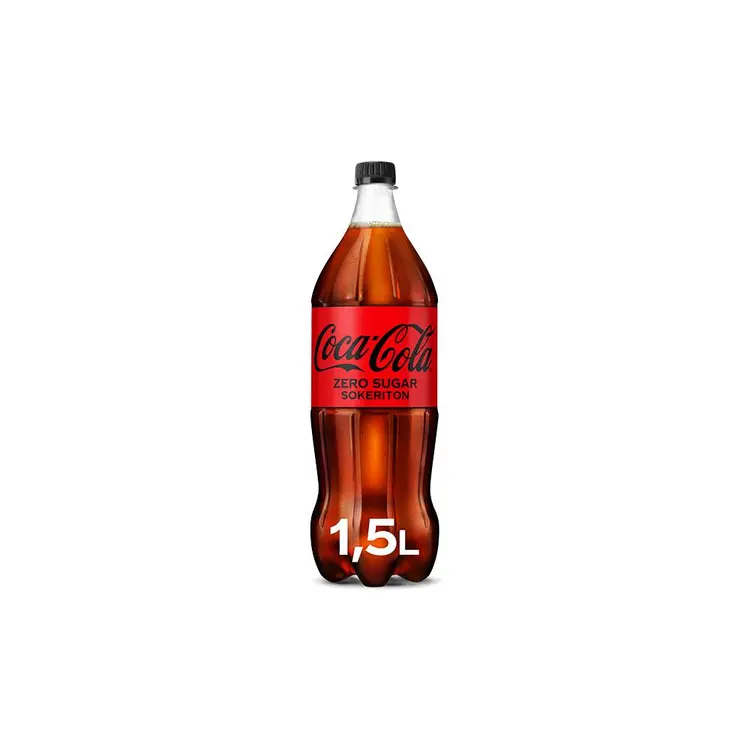Coca-Cola Zero Sugar sokeriton virvoitusjuoma muovipullo 1,5 L