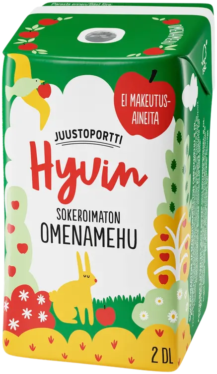Juustoportti Hyvin mehu 2 dl omena