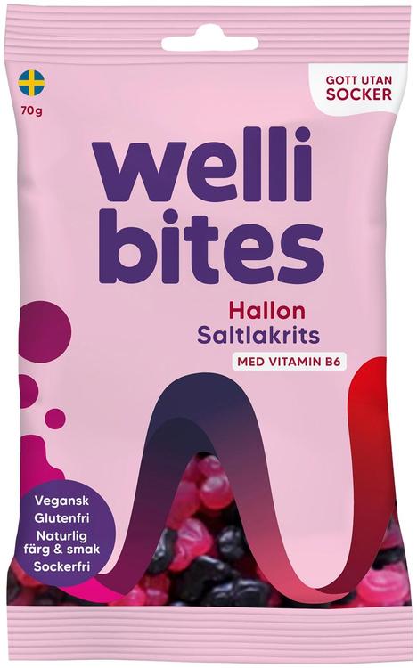 Wellibites Vadelma&Lakritsi 70g