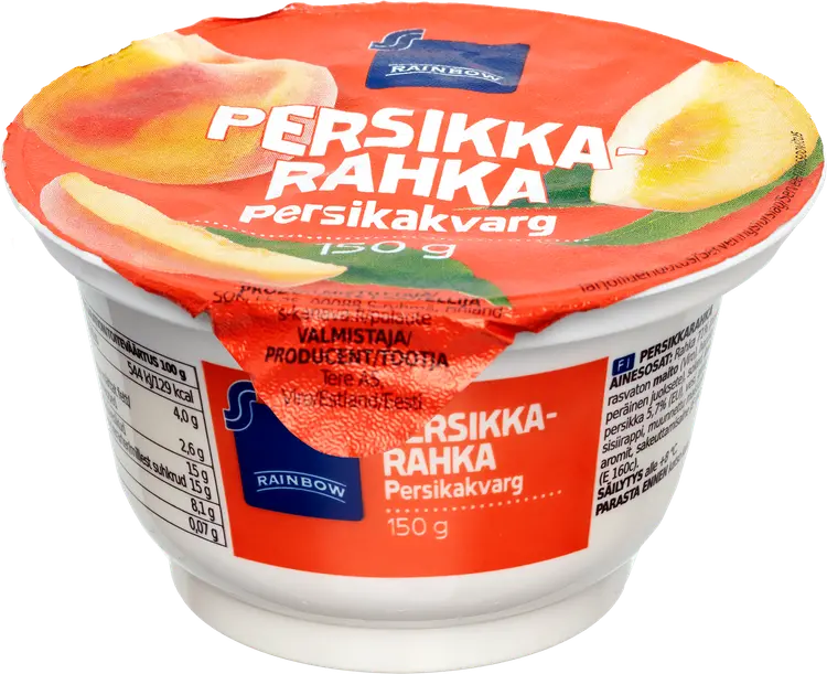 Rainbow 150g persikkarahka 4%