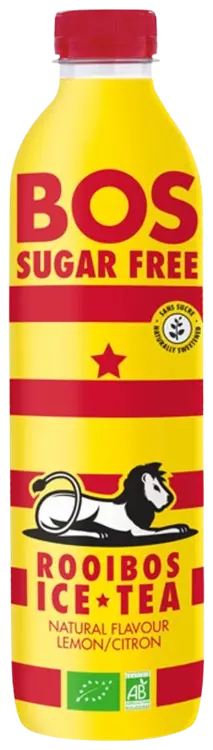 Bos brands orgaaninen rooibos jäätee sugarfree lemon 1L PET pullo