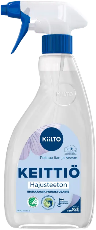 Kiilto Keittiö biohajoava puhdistussuihke Hajusteeton 600 ml