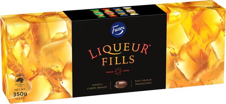 Fazer Liqueur Fills likööritäytteinen suklaakonvehti 350g