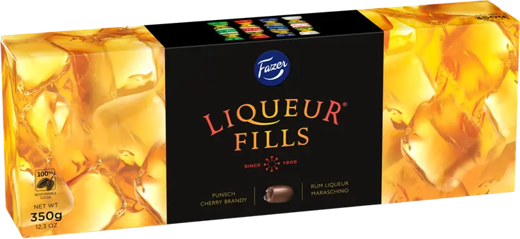 Fazer Liqueur Fills likööritäytteinen suklaakonvehti 350g