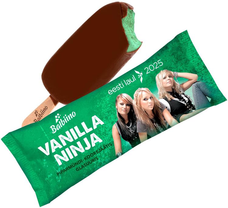 Vanilla Ninja Piparmündimaitseline koorejäätis glasuuris, 110ml/80g