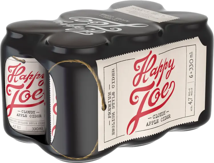 6 x Happy Joe Cloudy Apple siideri 4,7% 0,33 l