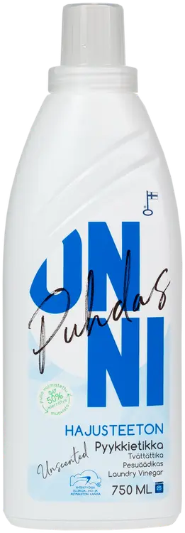 Puhdas ONNI Pyykkietikka Hajusteeton 750 ML