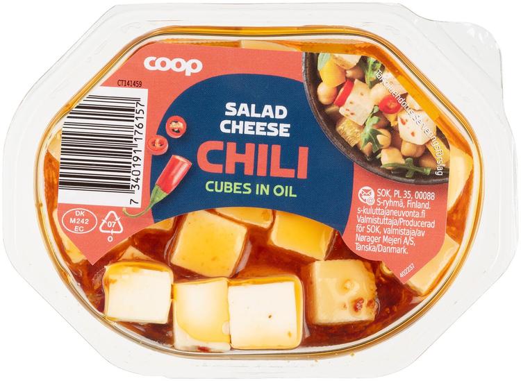 Coop salaattijuustokuutio chili 100/70 g