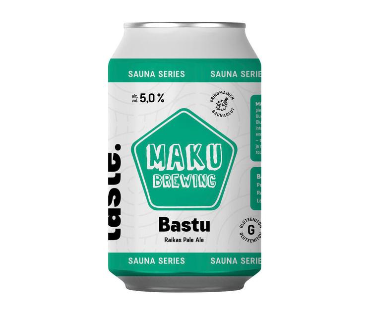 Maku Brewing Bastu Pale Ale 5% 0.33l olut tölkki