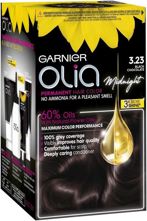 Garnier Olia Midnight 3.23 Erittäin Tumma Suklaa kestoväri 1kpl
