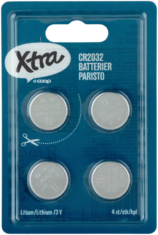Xtra litiumparisto CR2032/3V 4 kpl