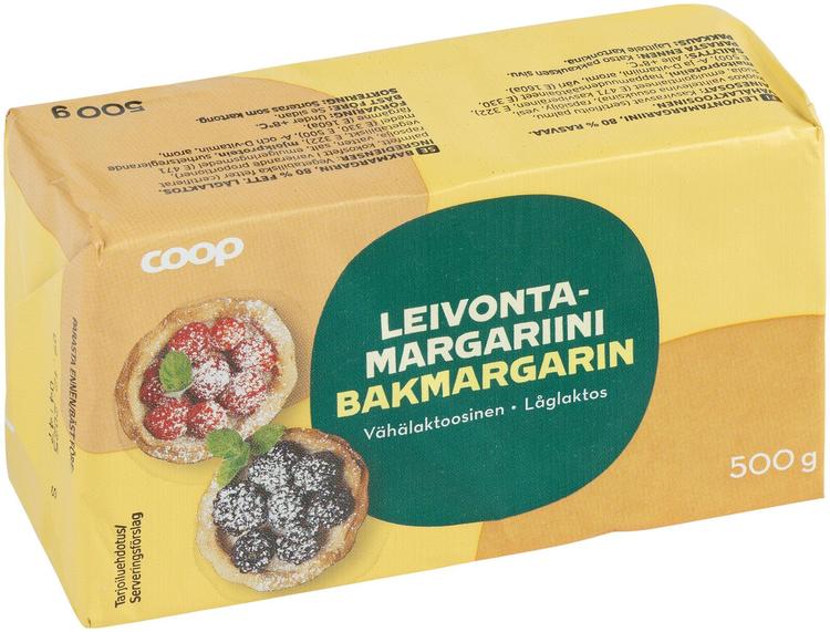 Coop küpsetusmargariin 80%, 500 g