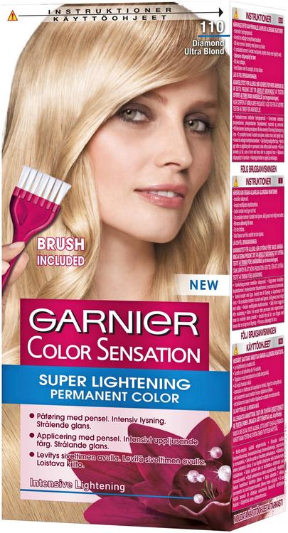 Garnier Color Sensation 110 Diamond Ultra Blond Erittäin kirkas vaalea kestoväri 1kpl