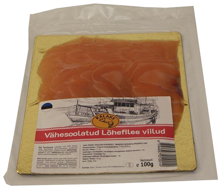 Vähesoola lõhefilee viilud