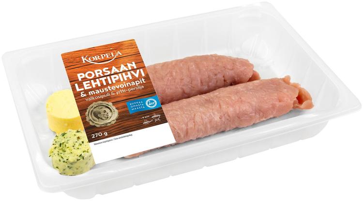 Korpela Porsaan lehtipihvi & maustevoit 270g