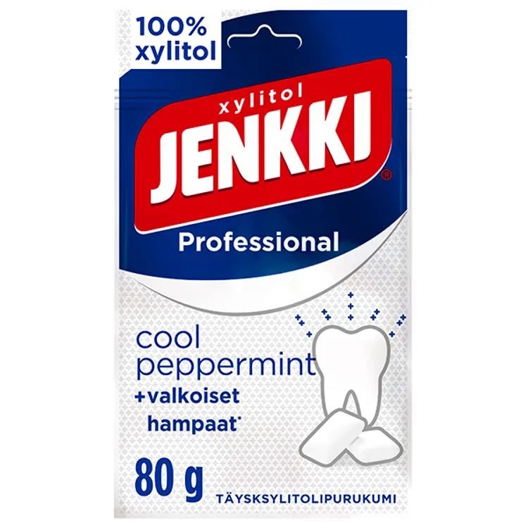 Jenkki Professional Cool pepperminttäysksylitolipurukumi 80g