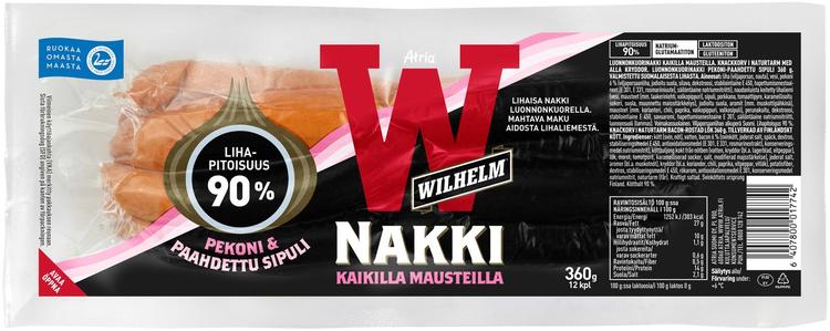 Atria Wilhelm Luonnonkuorinakki Kaikilla Mausteilla 360g