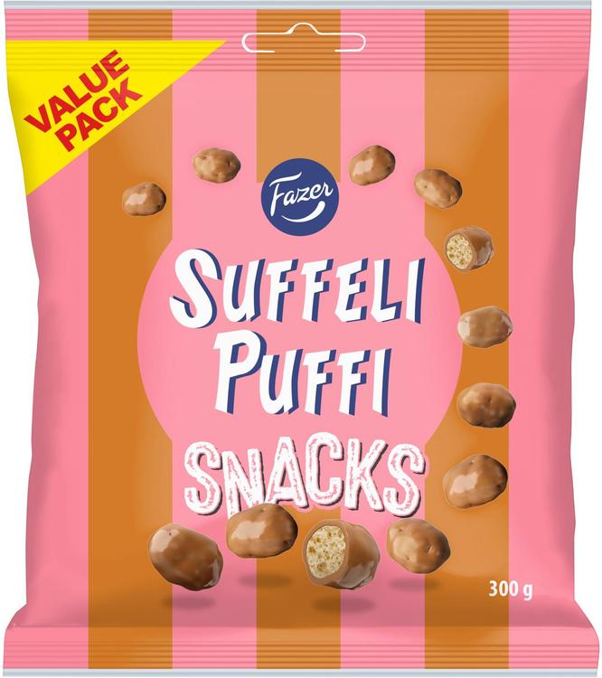 Fazer Suffeli Puffi Snacks pussi 300g